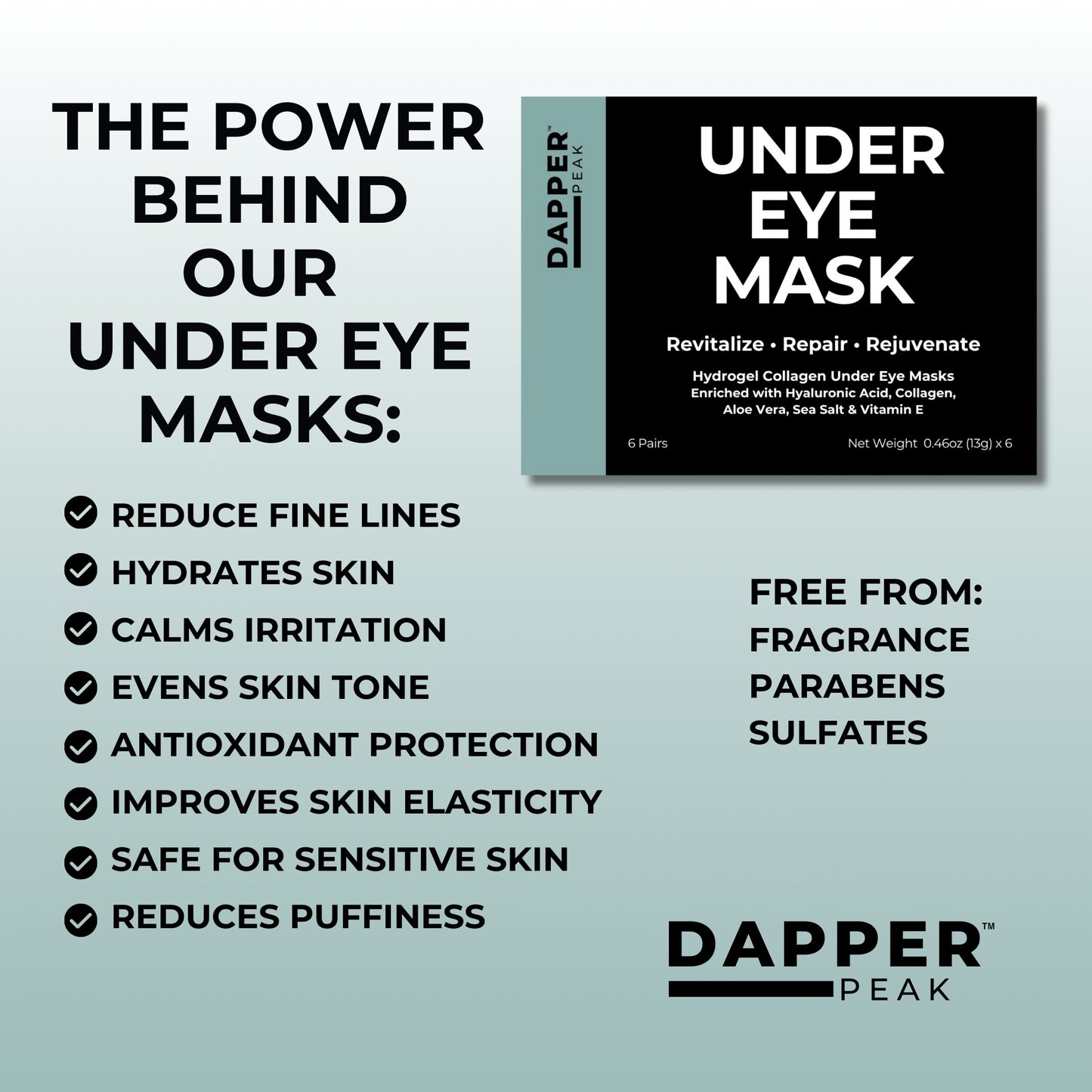 Under Eye Mask - 6 pair box