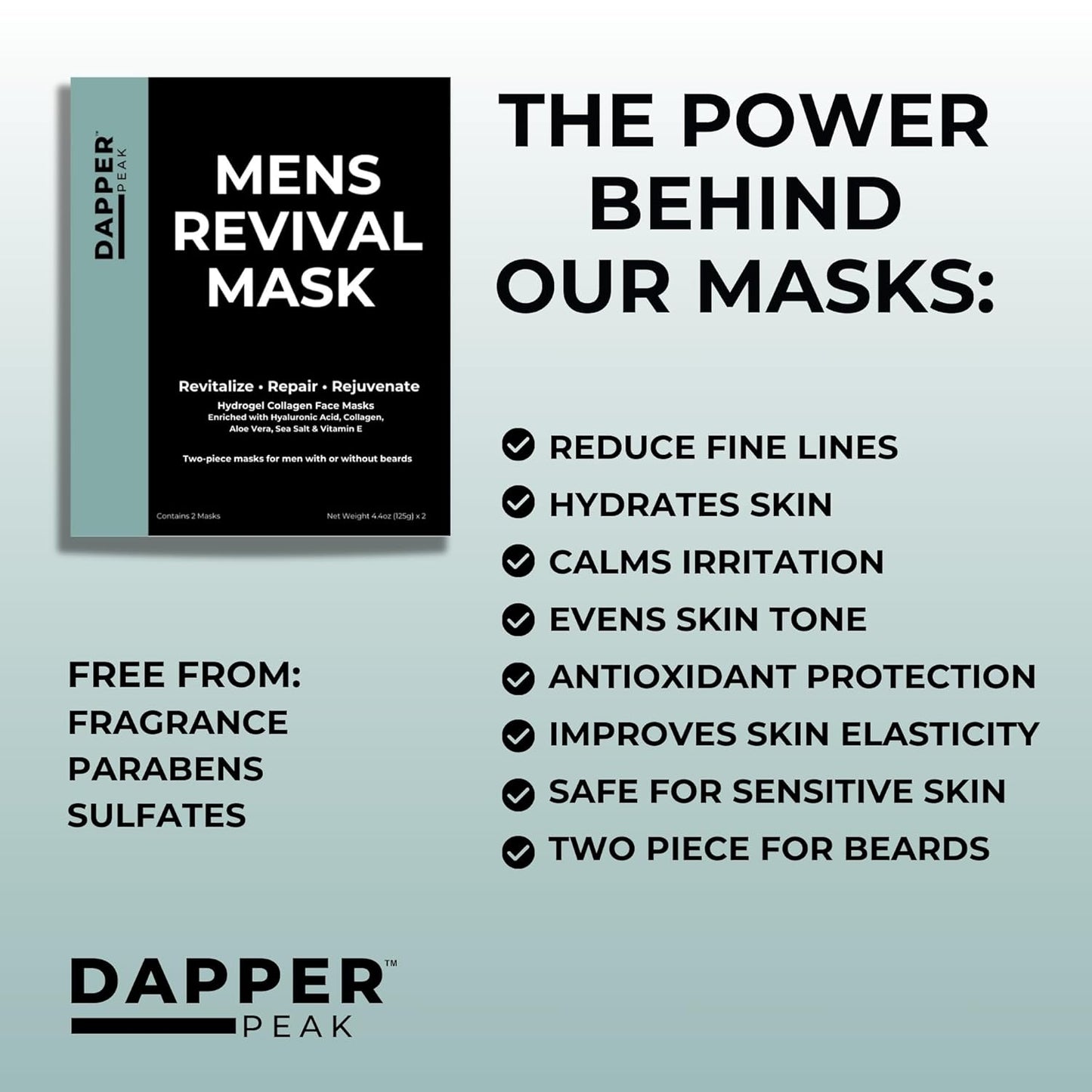 MENS REVIVAL MASK - 2 MASK BOX